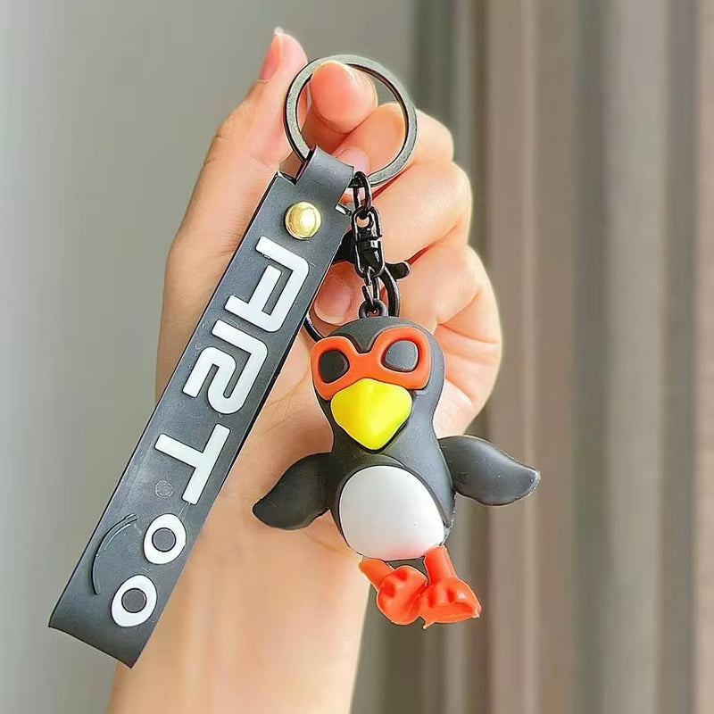 Tralalero Tralalas Keychain Italian Brainrot Tungtung Sahur Car Key Ring Figures Cappuccino Toy Keychains Bag Pendant Decor Gift