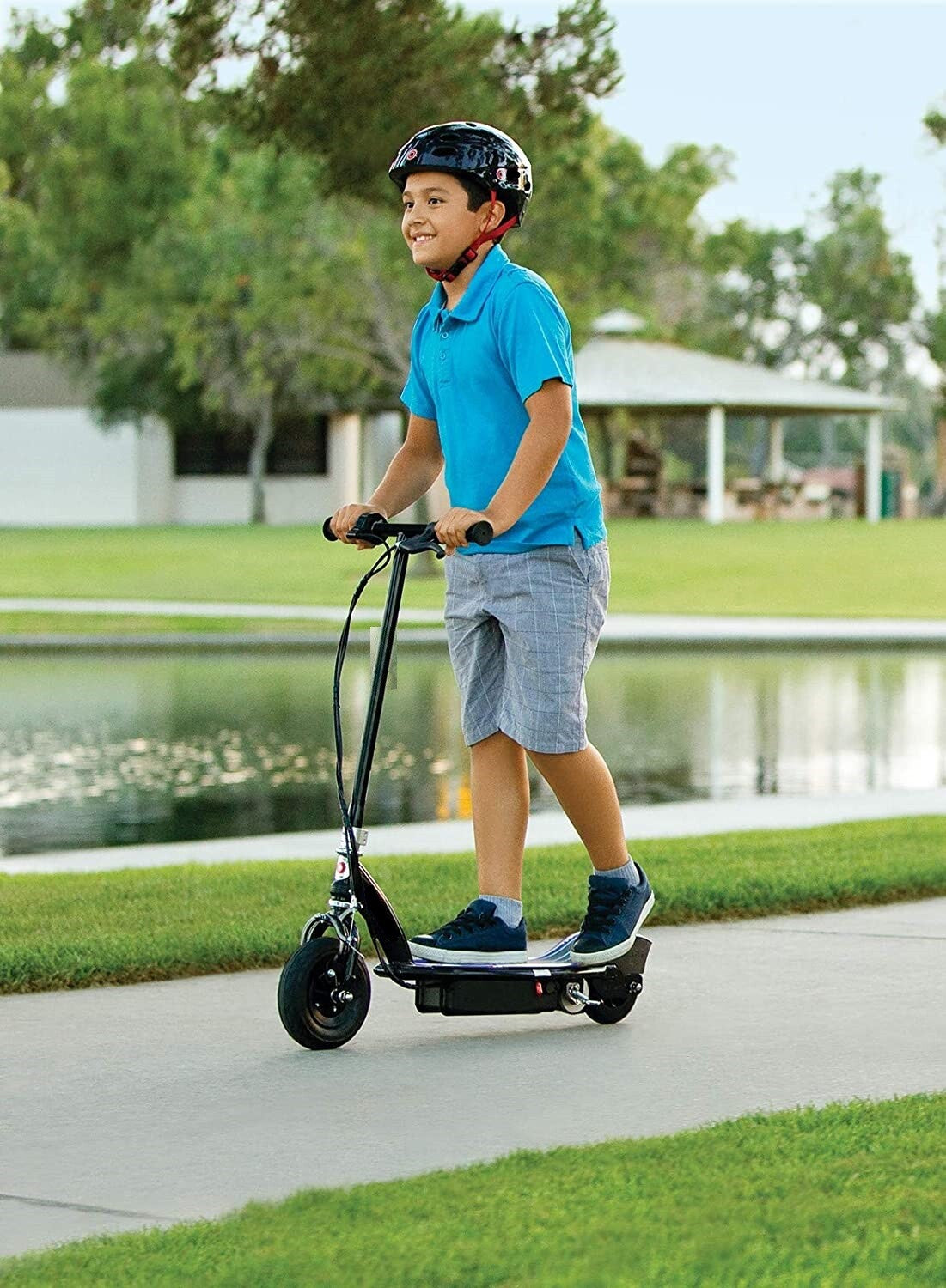 Scooter Patineta Electrica Transporte Ecologico Con Luces LED Velocidad De 10Mph