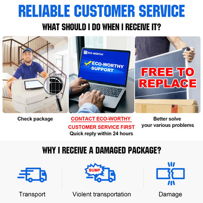 Kit De Panel Solar Y Soporte De Seguimiento ECO-WORTHY 200W 400W 800W 1000W Vatios