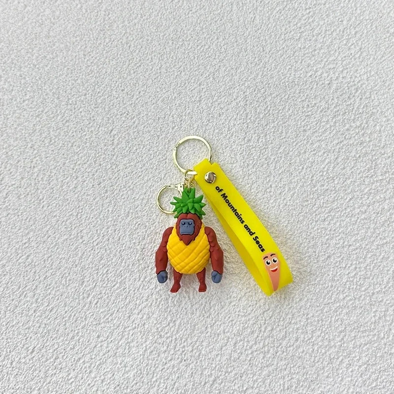 Tralalero Tralalas Keychain Italian Brainrot Tungtung Sahur Car Key Ring Figures Cappuccino Toy Keychains Bag Pendant Decor Gift