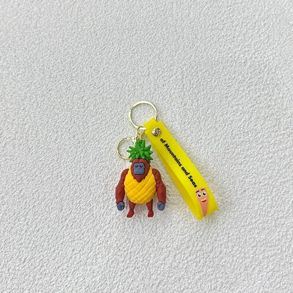 Tralalero Tralalas Keychain Italian Brainrot Tungtung Sahur Car Key Ring Figures Cappuccino Toy Keychains Bag Pendant Decor Gift