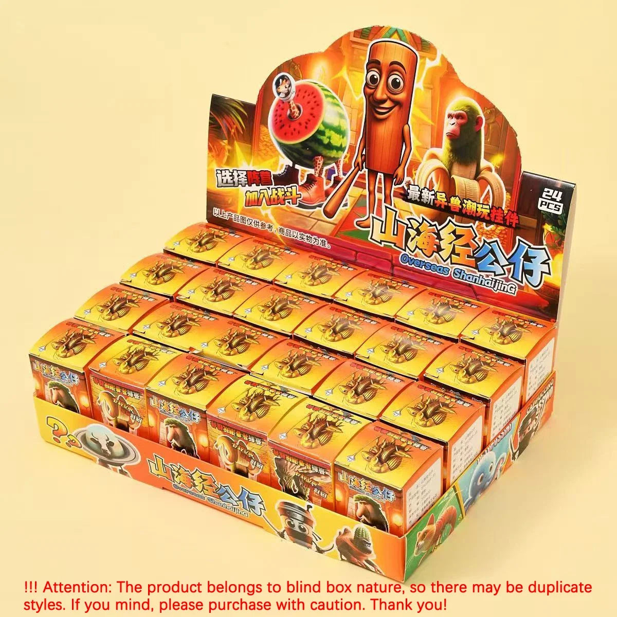 A 24PCS Italian Brainrot Blind Box Toy Tungtungtung Sahur Tralarero Tralala Bombardinocrocodilo Figures Key Chain Birthday Gift