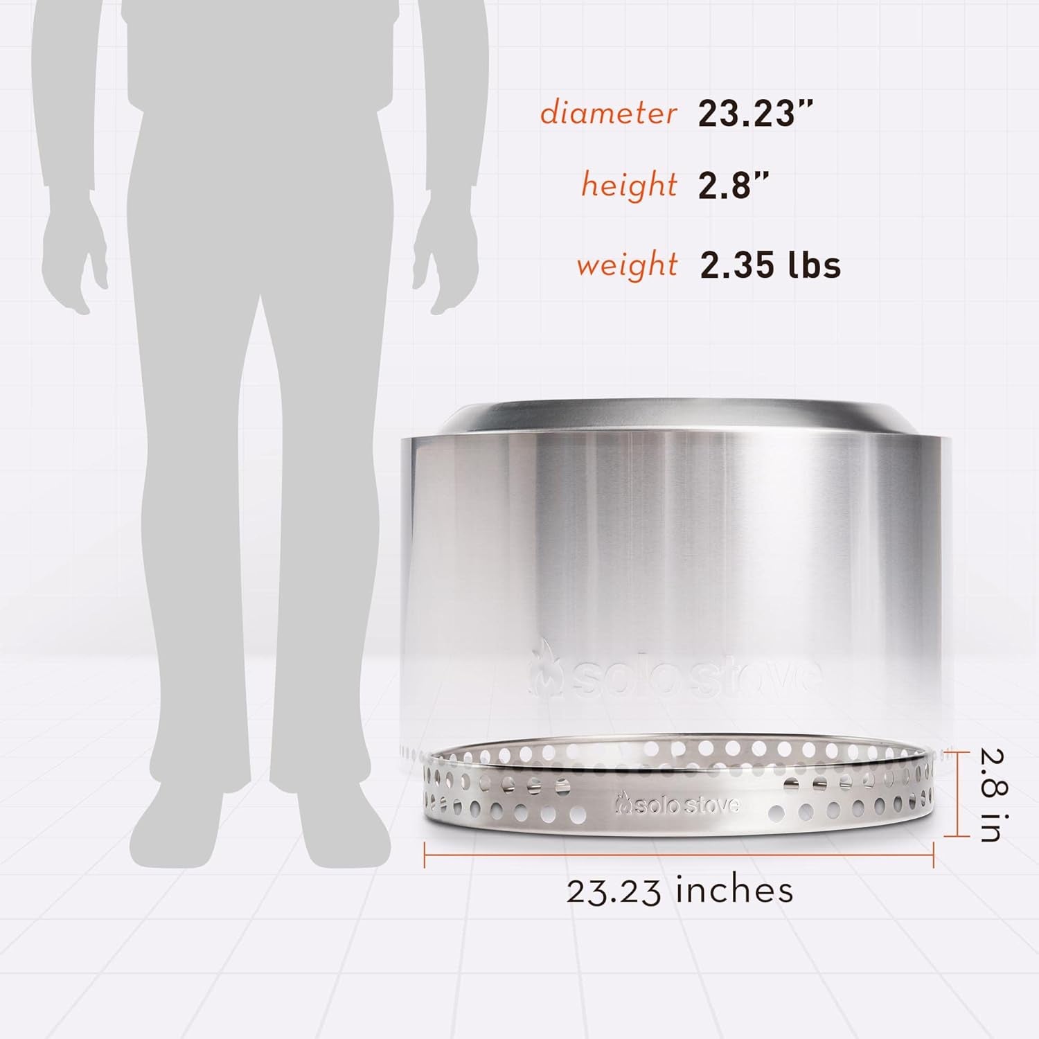 Yukon Stand - Durable 304 Stainless Steel, Heat-Resistant, Portable Elevated Fire Pit Accessory for Safe Use on Decks and Camping - Ideal for Smokeless Fire Pits and Outdoor Fireplaces