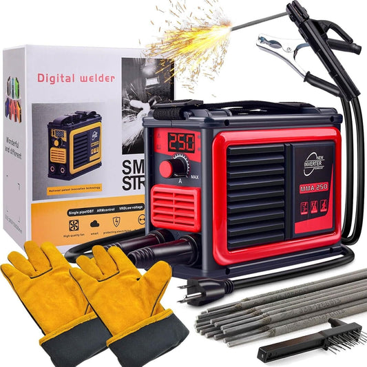 Soldadora Electrica Portatil Inversor 250A 110V / Maquina De Soldar MMA ARC