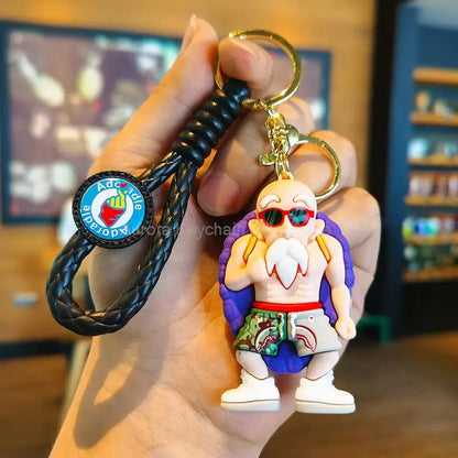 Anime Dragon Ball Keychain Z Super Saiyan Son Goku Bulma Broly Piccolo Majin Buu Series Car Pendant Keyring Kids Toys Gifts