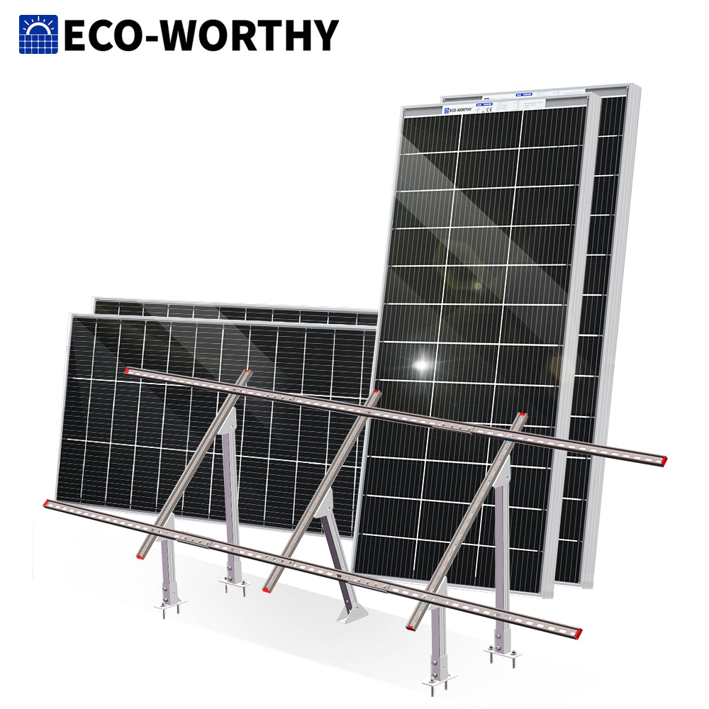 Kit De Panel Solar Y Soporte De Seguimiento ECO-WORTHY 200W 400W 800W 1000W Vatios