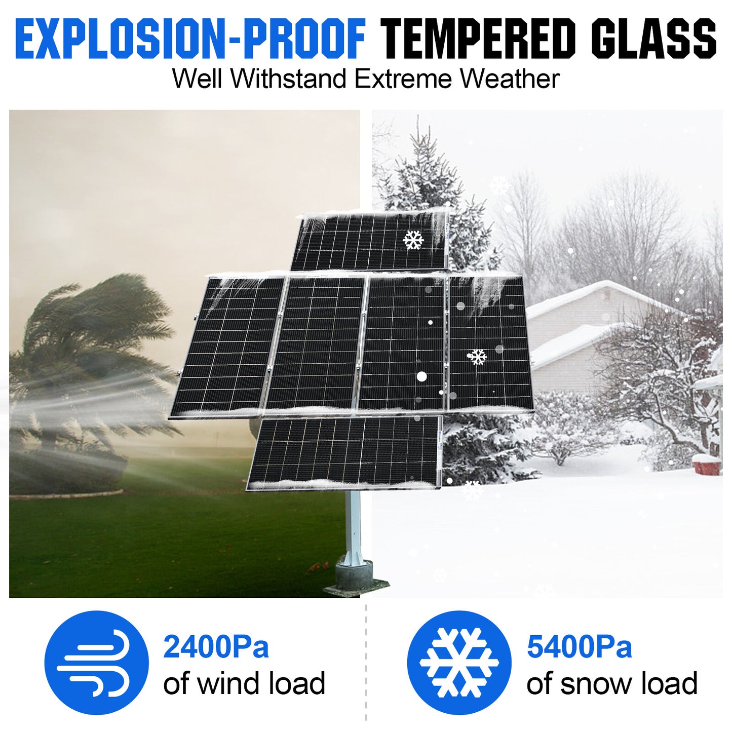 Kit De Panel Solar Y Soporte De Seguimiento ECO-WORTHY 200W 400W 800W 1000W Vatios