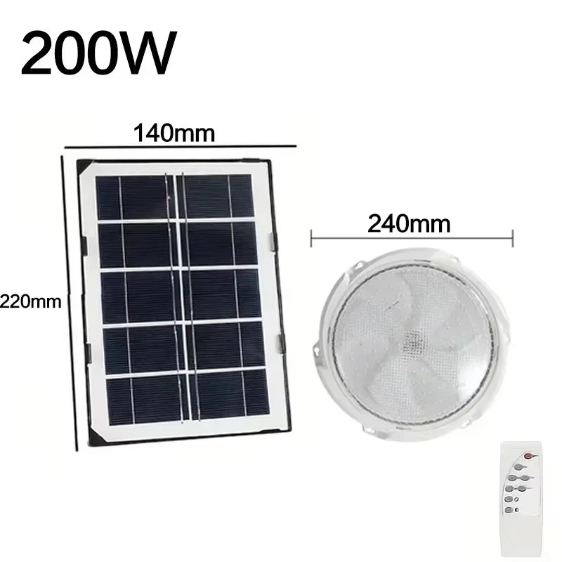 60/500W LED Solar Ceiling Light Pendant Light Outdoor Indoor Solar-Power Lamp with Line Corridor Light for Garden Decoration Hot