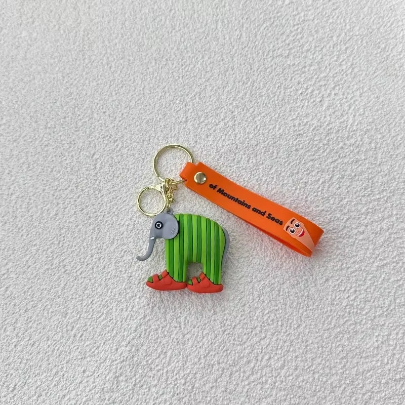 Tralalero Tralalas Keychain Italian Brainrot Tungtung Sahur Car Key Ring Figures Cappuccino Toy Keychains Bag Pendant Decor Gift