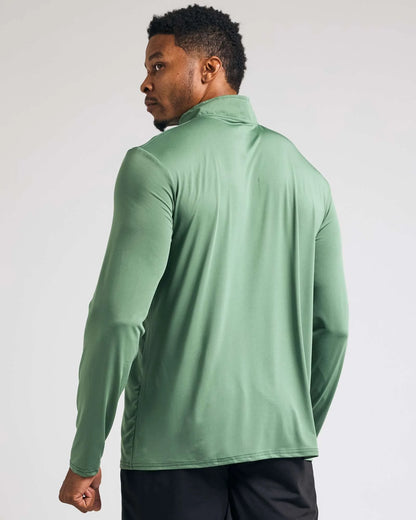 3 Pack: Men'S Dry-Fit Active Quarter Zip Long Sleeve Athletic Performance Pullover (Available in Big & Tall)