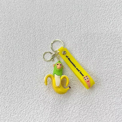 Tralalero Tralalas Keychain Italian Brainrot Tungtung Sahur Car Key Ring Figures Cappuccino Toy Keychains Bag Pendant Decor Gift