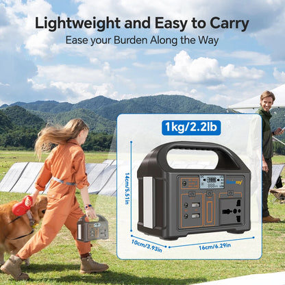 100W Portable Power Station 110V 220V Outdoor Solar Generator 76.8Wh Lifepo4 Battery Charging Station LED for Camping