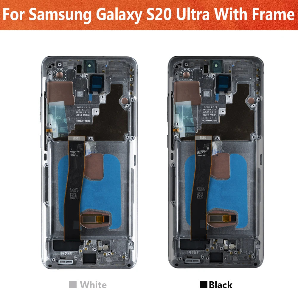 6.9'' Super AMOLED Replacement for Samsung S20 Ultra SM-G988B/DS LCD Display Touch Screen S20 Ultra 5G