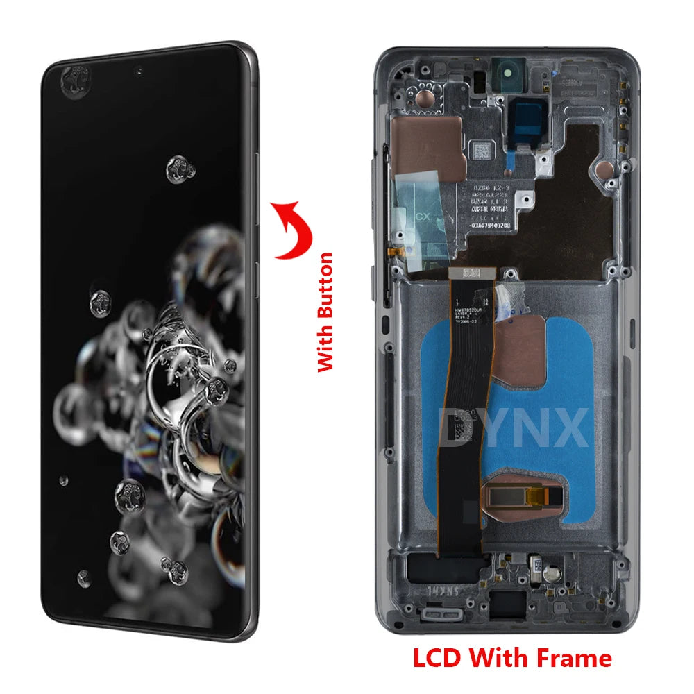 6.9'' Super AMOLED Replacement for Samsung S20 Ultra SM-G988B/DS LCD Display Touch Screen S20 Ultra 5G