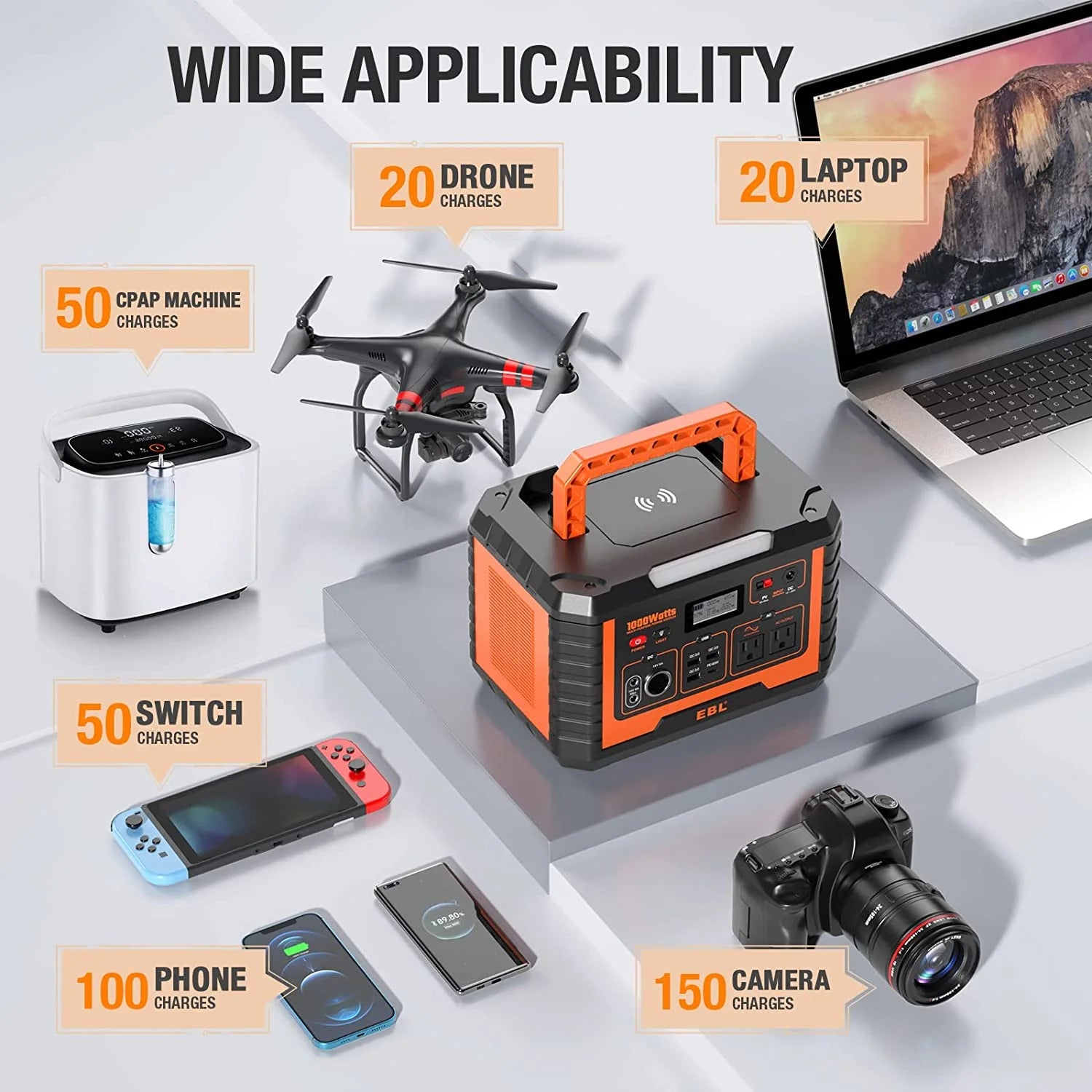 BEYGO 1000W Continuous Portable Power Station