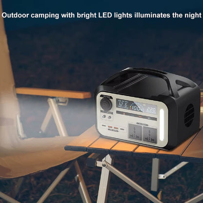 Portable Power Station 900W 600Wh Solar Generator AC 220V 110V Outdoor Power Plant Lifepo4 Charging Station for Camping