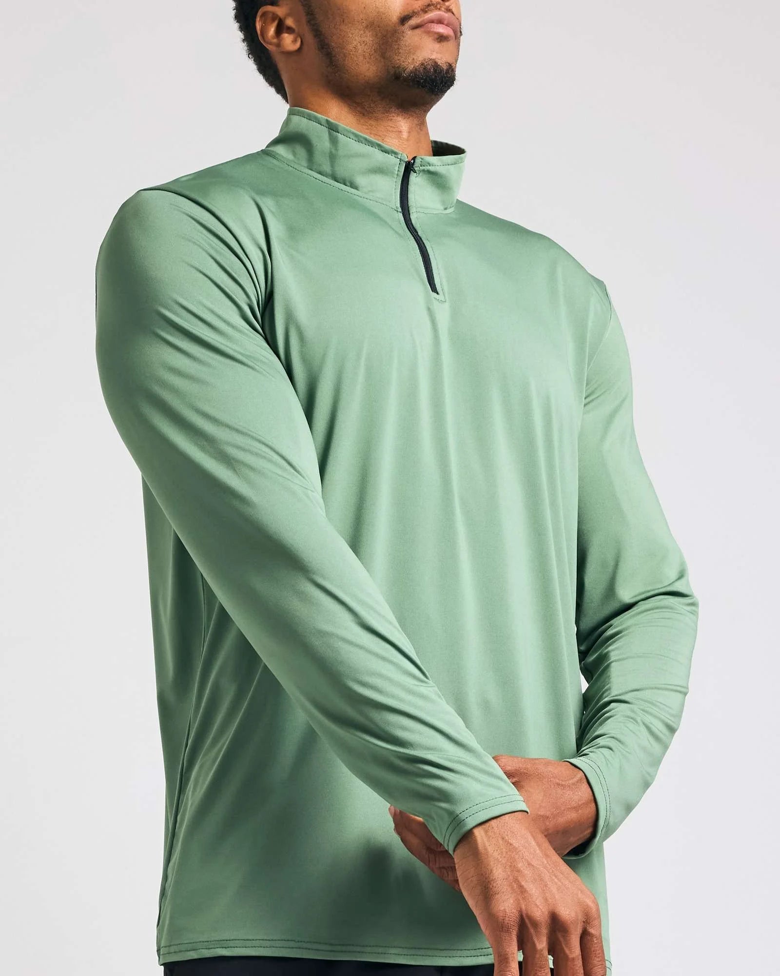 3 Pack: Men'S Dry-Fit Active Quarter Zip Long Sleeve Athletic Performance Pullover (Available in Big & Tall)