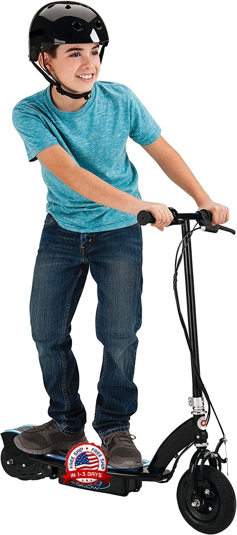 Scooter Patineta Electrica Transporte Ecologico Con Luces LED Velocidad De 10Mph