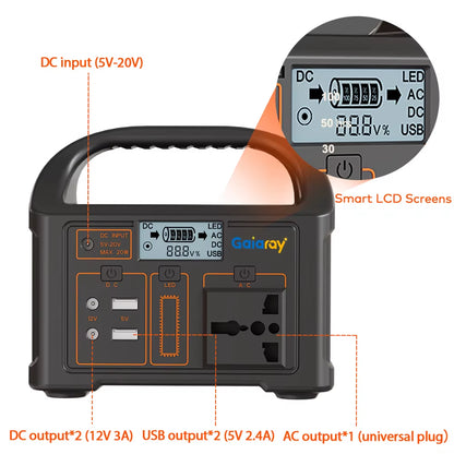 100W Portable Power Station 76.8Wh Lifepo4 Solar Generator 110V 220V Power Station 24000Mah Solar Power Bank for Outdoor Camping