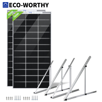 Kit De Panel Solar Y Soporte De Seguimiento ECO-WORTHY 200W 400W 800W 1000W Vatios