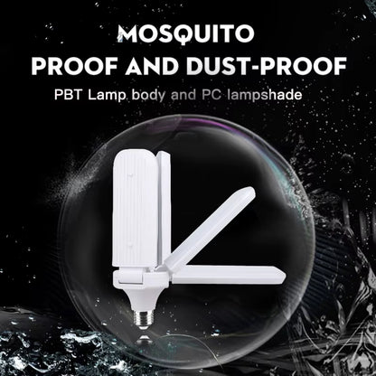 Led Bulb E27 Led Lamp for Home 220V 30W 45W 60W 80W Foldable Fan Lampara 6500K Light Bulbs for House Living Room Garage Lighting