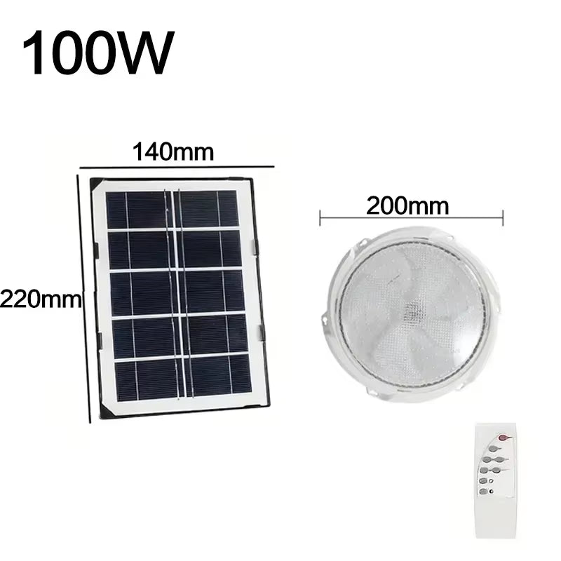 60/500W LED Solar Ceiling Light Pendant Light Outdoor Indoor Solar-Power Lamp with Line Corridor Light for Garden Decoration Hot